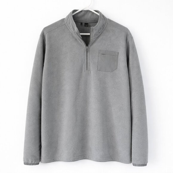 adidas Other - Adidas Gray Fleece Jacket Full Zip Athletic Large